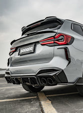 BMW X3M F97 (Fits Both Pre-LCI & LCI) 2019-ON & X3 M340i s/x Drive 30i G01 (Fits Both Pre-LCI & LCI) 2019-ON with Aftermarket Parts - Rear Lip Spoiler?Carbon Fiber from SOOQOO USA
